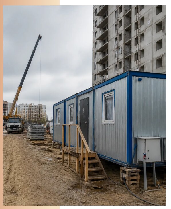 Аренда строительных вагончиков для рабочих в Железнодорожном